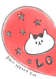 Pair Heart Cat Girl