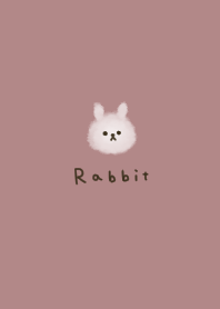 Dull pink rabbit.