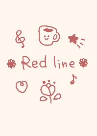 くすみレッドline