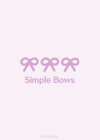 Simple Bows -Purple