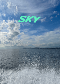 Sky17　沖に出て