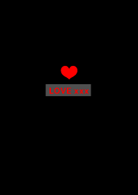 SIMPLE BLACKRED HEART