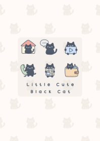 Little Black Cat icon Pastel beige theme