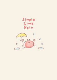 Simple Crab Rain Beige