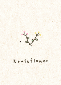 Adult kraft paper and flowers.