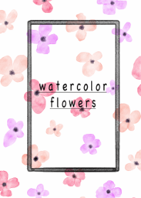水彩 flowers
