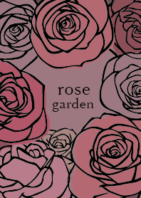 Many roses garden