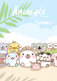 Happy Animals On Summer