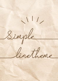 Simple Line kraft Paper #Brown
