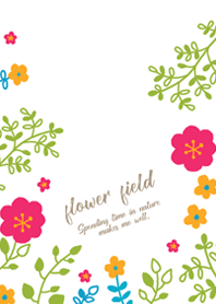 become cheerful-flower field