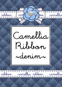 Camellia Ribbon -denim-