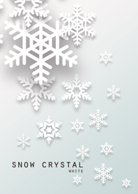 snow crystal [white]
