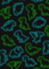 Colorful Dinosaur Glow Party._green5