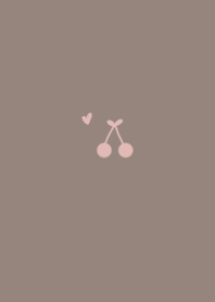 Greige and pink beige. Cherry.