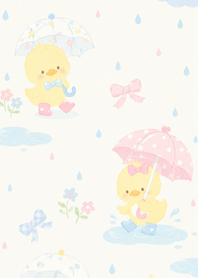 Ducklings in the Rain 009