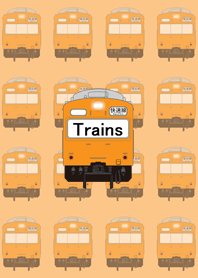 그리운 일본 기차 (오렌지색)