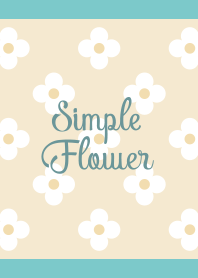 Flower(mint green&beige)