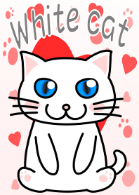 It is a white cat.