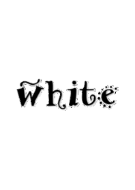 white and white