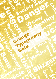 Grunge Typography Gold