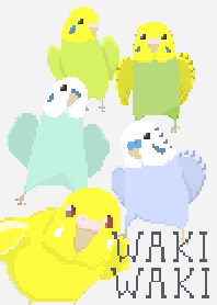 Pixel Art animal ----- parakeet 2