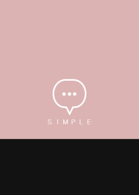シンプル(ブラック ピンク)V.1674