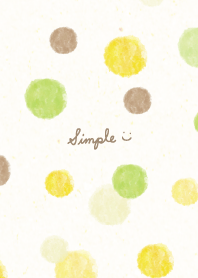 Watercolor circle 4 colors4 from Japan