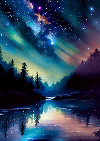 Beautiful starry night view#2048