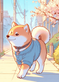 "Morning Paws: A City in Bloom"