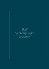 birthday color - September 8