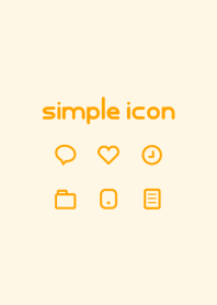 Simple icon [Orange] No.121