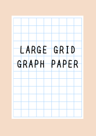 LARGE GRID GRAPH PAPER-PINK BEIGEj