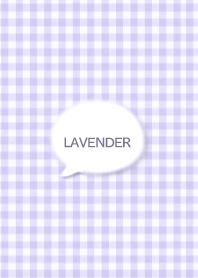 Lavender Gingham and fluffy balloons