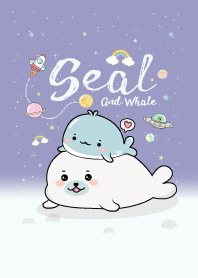 Seal and Whale. (Purple)