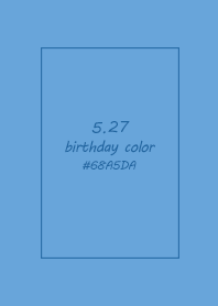 birthday color - May 27