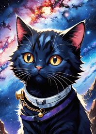 Night Moon Star Cat B247D5