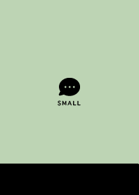 Small Button - Black&Dull Green