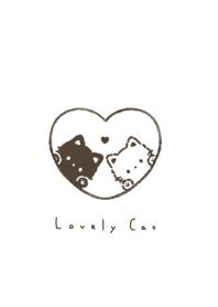 Pair Cats in Heart(Fluffy) 003.