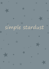 simple stardust *dusty blue