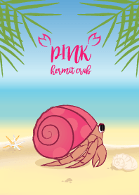 PINK Hermit crab