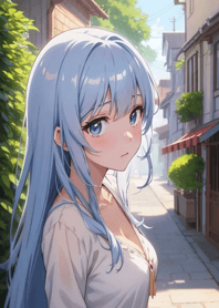 Close-up of a cute chibi girl 475351