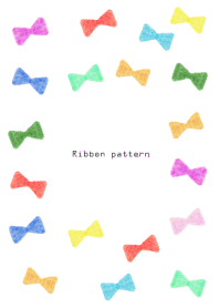 Ribbon pattern2- watercolor-joc