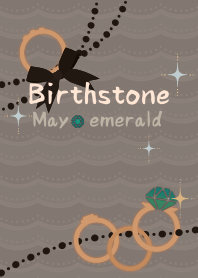 Birthstone ring (May) + camel