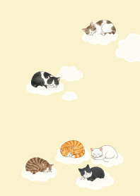 Cat sleeping on a cloud.11