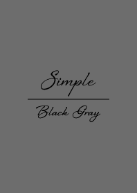 Simple Cursive Darkgray Black