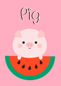 Simple Love Fat Pig Theme
