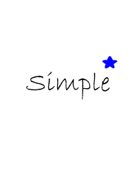 simple plus mini blue star