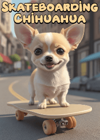Cute Skateboarding Chihuahua VOL.2