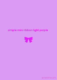 simple mini ribbon light purple