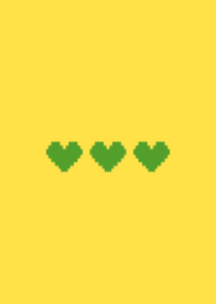 tiny pixel art heart(yellow16)